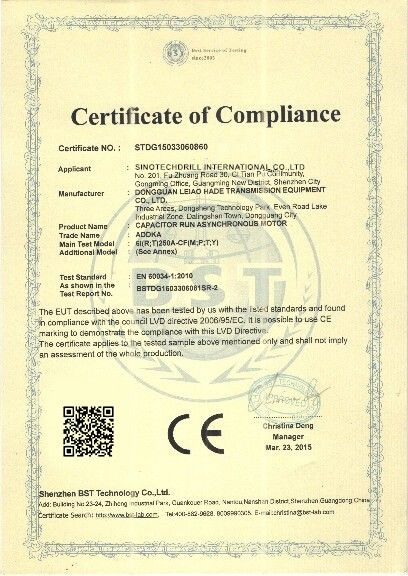 چین Sinotechdrill International Co., Ltd گواهینامه ها
